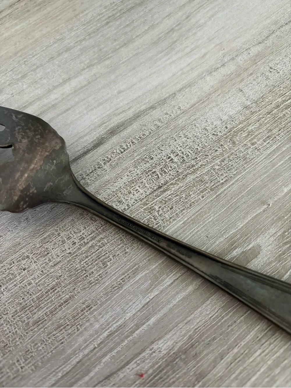 Vintage Antique Serving Fork - Marked with “Oneida Community Par Plate” 1915